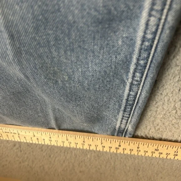 VTG Tommy Hilfiger Jeans‎ Mens 32x30 Blue Baggy Loose Wide Leg 90s Flag Logo USA
